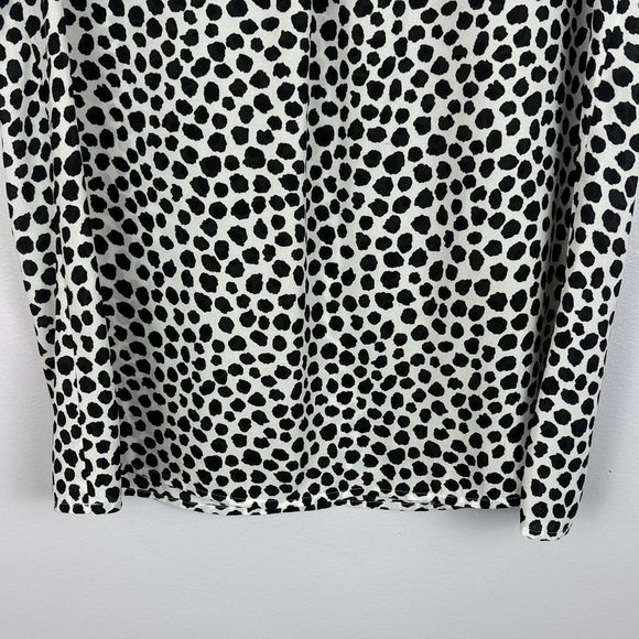 Ann Taylor LOFT Casual Chic Black & White Patterned Sleeveless Large Blouse - Picture 6 of 10